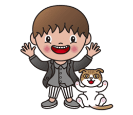 TIM and ALICE (A Boy and His Cat) sticker #10454031