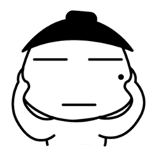 The mole youth's life of black and white sticker #10454211