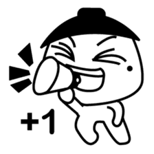 The mole youth's life of black and white sticker #10454212