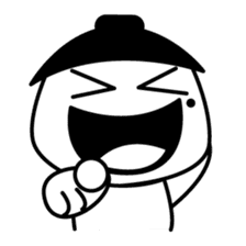 The mole youth's life of black and white sticker #10454224