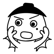 The mole youth's life of black and white sticker #10454231