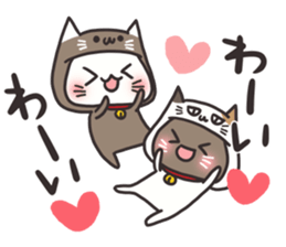 Costume of the cat sticker sticker #10454641