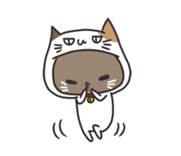 Costume of the cat sticker sticker #10454645