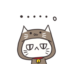 Costume of the cat sticker sticker #10454654