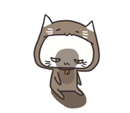 Costume of the cat sticker sticker #10454655