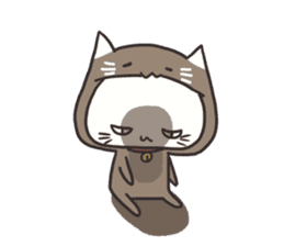 Costume of the cat sticker sticker #10454655