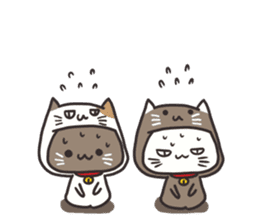 Costume of the cat sticker sticker #10454656