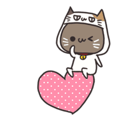 Costume of the cat sticker sticker #10454668