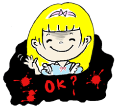 Alice and Cat sticker #10454687