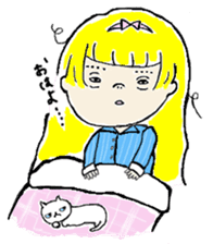 Alice and Cat sticker #10454697