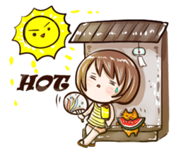 The little Lovely girl sticker #10454847