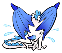 wing&tail(BlueDragon) sticker #10455722