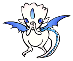 wing&tail(BlueDragon) sticker #10455733