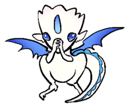 wing&tail(BlueDragon) sticker #10455733