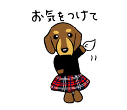 The wire dachshund which is a fatty2 sticker #10455914