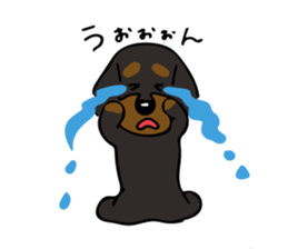 The wire dachshund which is a fatty2 sticker #10455919