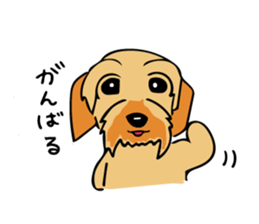 The wire dachshund which is a fatty2 sticker #10455922