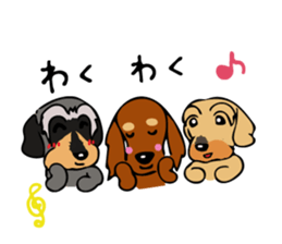 The wire dachshund which is a fatty2 sticker #10455940