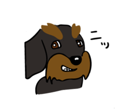 The wire dachshund which is a fatty2 sticker #10455951