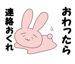 I am troubled and stamp a face rabbit sticker #10456005