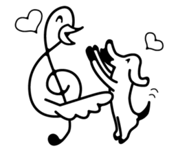 TREBLE CLEF BIRD 3 sticker #10456491