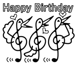 TREBLE CLEF BIRD 3 sticker #10456500