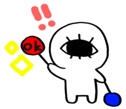 The boy with one eye sticker #10456728