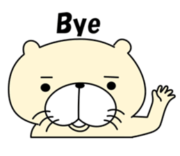 Colorful otters English sticker #10456886