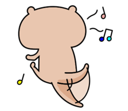 Colorful otters English sticker #10456911