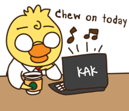 Salary Duck sticker #10457641