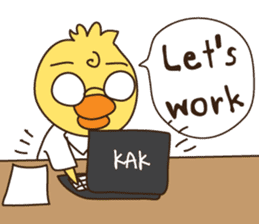 Salary Duck sticker #10457667