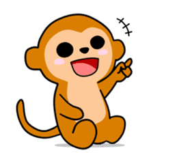 Tiny Monkey sticker #10458056