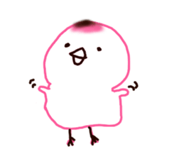 The rice cake chick(pink ver.) sticker #10458161