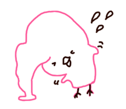 The rice cake chick(pink ver.) sticker #10458162