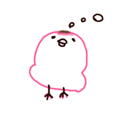 The rice cake chick(pink ver.) sticker #10458164