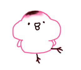 The rice cake chick(pink ver.) sticker #10458167