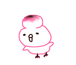 The rice cake chick(pink ver.) sticker #10458174
