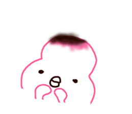The rice cake chick(pink ver.) sticker #10458181