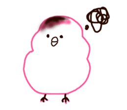 The rice cake chick(pink ver.) sticker #10458184