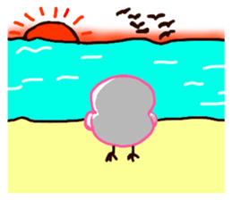 The rice cake chick(pink ver.) sticker #10458191