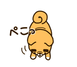 eyebrows dog sticker [shiba inu] sticker #10459140