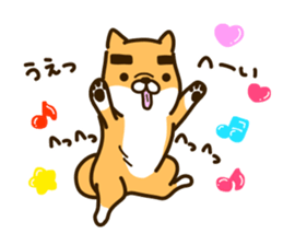 eyebrows dog sticker [shiba inu] sticker #10459146