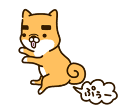 eyebrows dog sticker [shiba inu] sticker #10459155