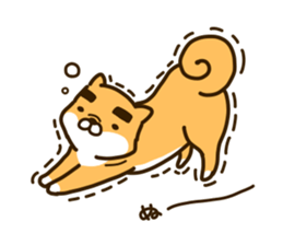 eyebrows dog sticker [shiba inu] sticker #10459161
