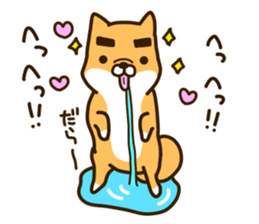 eyebrows dog sticker [shiba inu] sticker #10459170