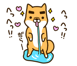 eyebrows dog sticker [shiba inu] sticker #10459170