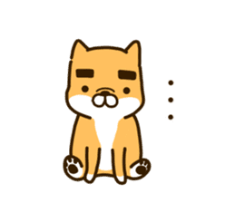 eyebrows dog sticker [shiba inu] sticker #10459171