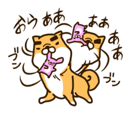 eyebrows dog sticker [shiba inu] sticker #10459175