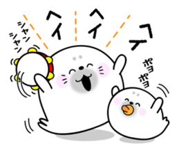 Rice cake of the seal (Spring party set) sticker #10459645