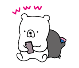 Pretty penguin and friend sticker #10460361